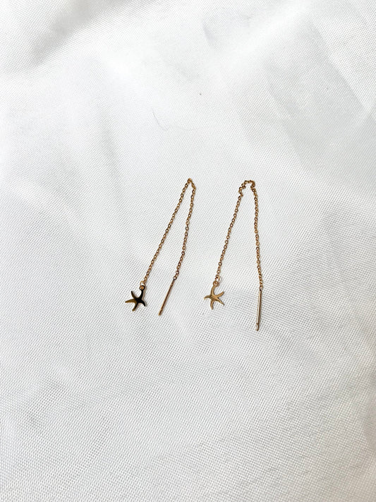 Long Seastar Earrings