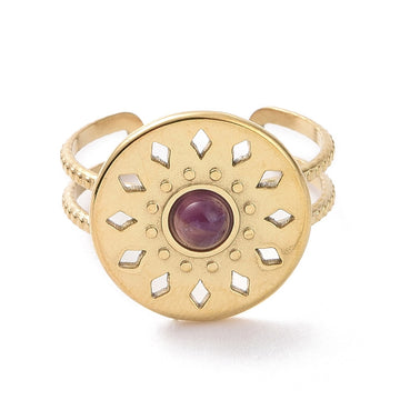 statement amethyst ring
