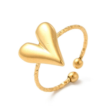 gold heart ring