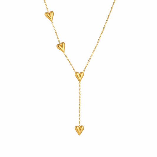 Hearts Y-Necklace