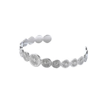Sun Bangle Silver
