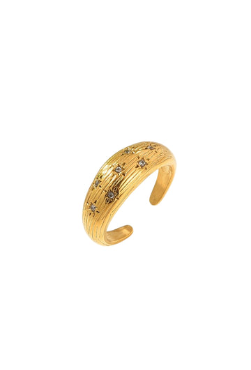 Clear Tiny Stars Ring