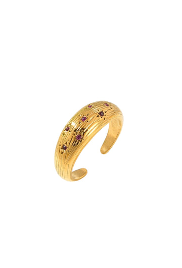 Mauve Tiny Stars Ring