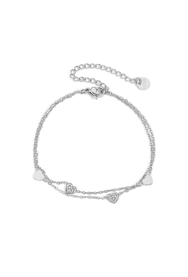Sparkly Hearts Bracelet