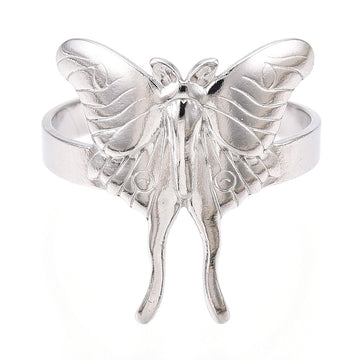 silver moth ring