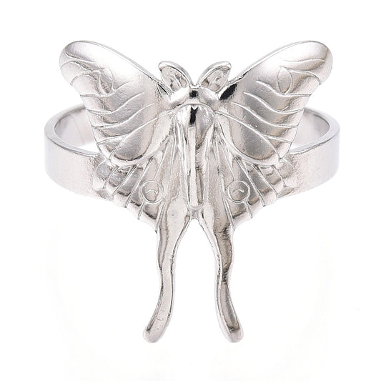 Moth Ring Silver