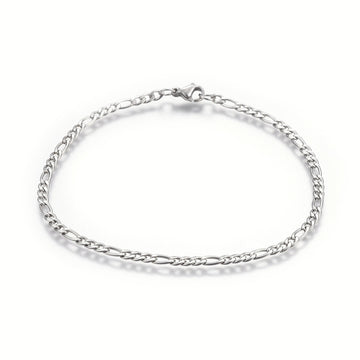 silver stainless steel bracelet 