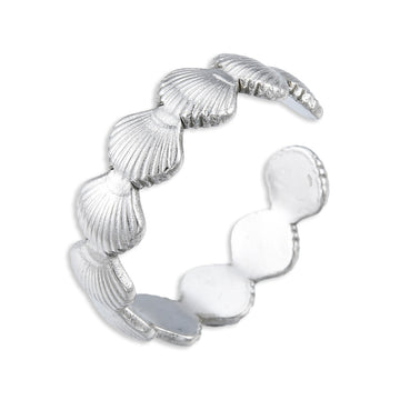 silver shell ring