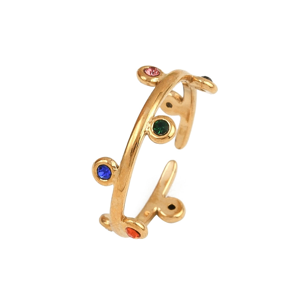Multicolor Crystal Ring