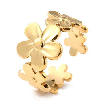 gold flower ring