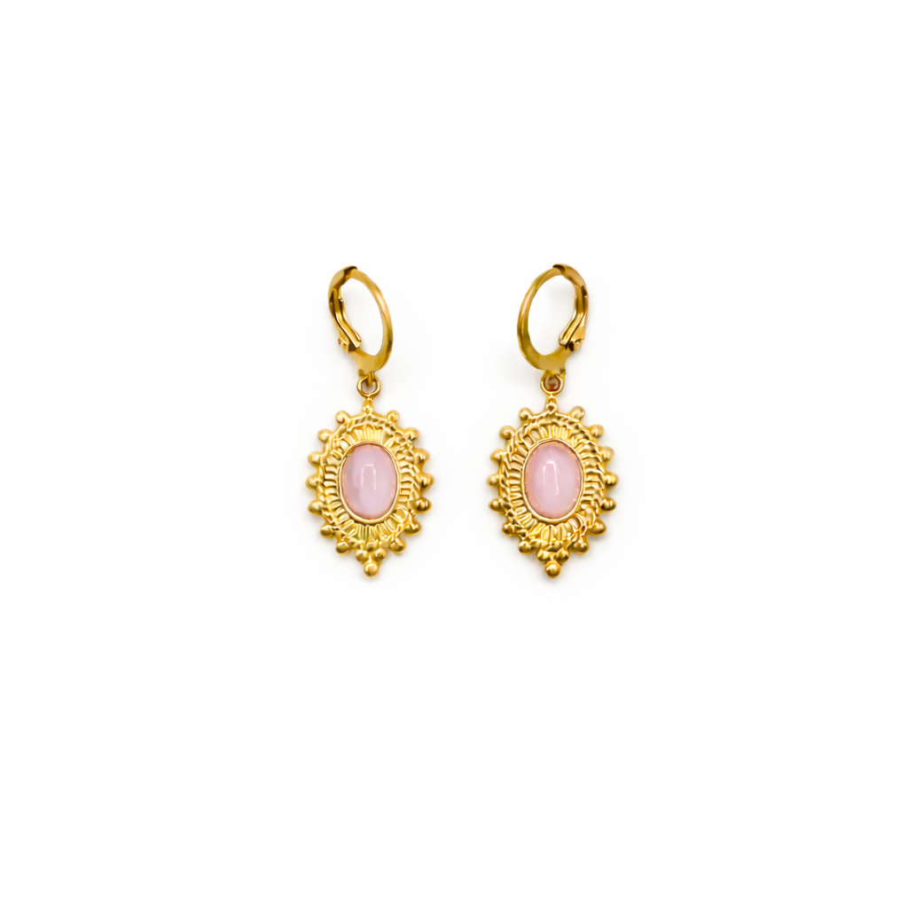 Rose Quartz Earrings