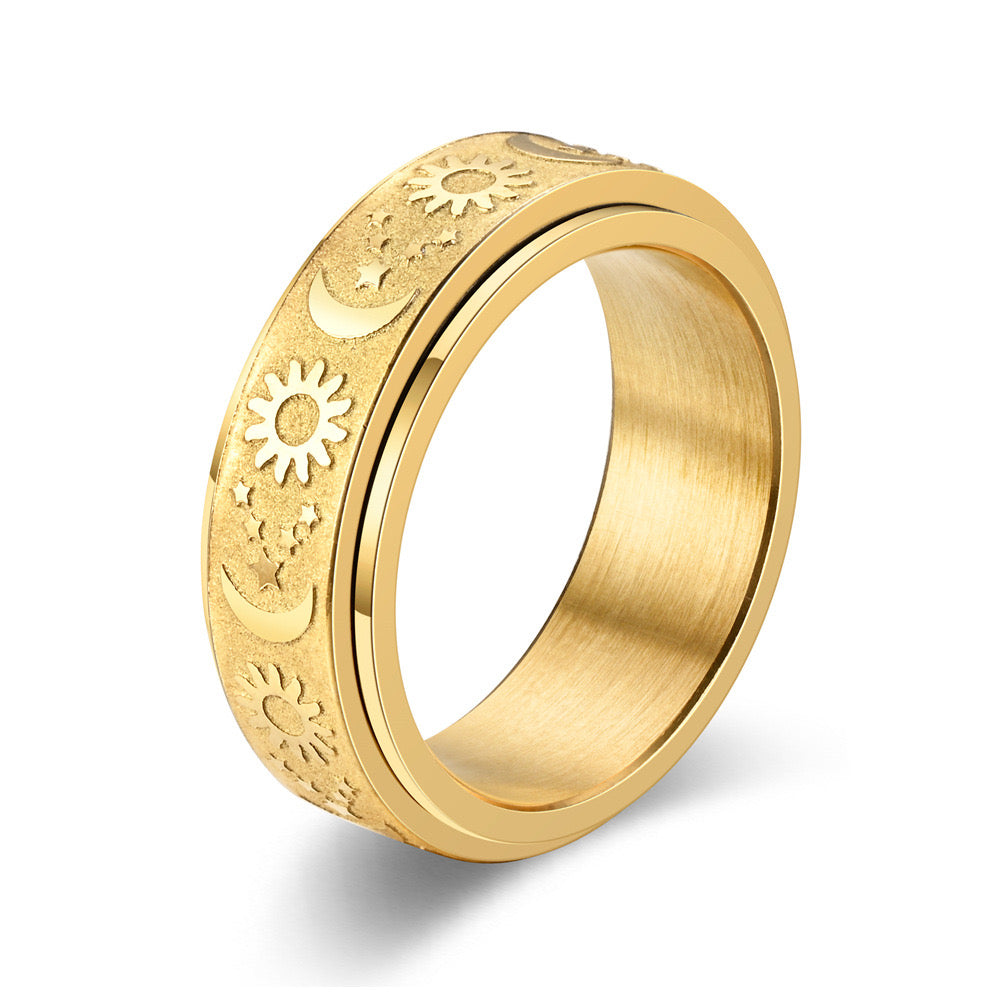 Gold Rotating Rings Spinning Ring Gold – Adore Your Jewellery